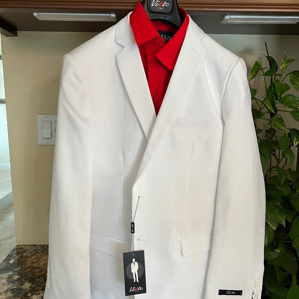 White Mens Suit NEW Tony Montana look